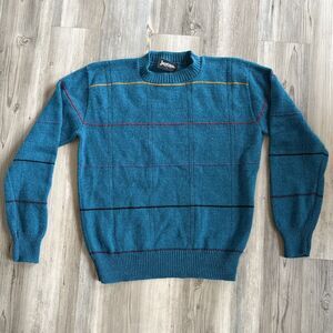 Vintage 80s JANTZEN Made In USA Wool SWEATER  size Large